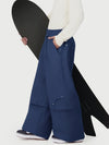 Pantalon de neige cargo utilitaire UrbanCraft pour homme, à double genouillère et empiècements renforcés par rivets