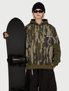 Sweat à capuche de ski freestyle Park Rider pour femme – Modèle 2 en 1 à plusieurs couches avec manches contrastées