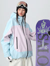 Veste de ski ample Searipe rétro à blocs de couleur pour femme