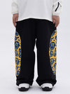 Pantalon de neige cargo réfléchissant à motif swaggy pour femme, toutes saisons