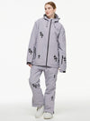 Combinaison de neige féérique Reine des Neiges pour femme, style princesse flocon de neige, avec salopette