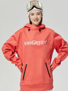 Sweat à capuche ArcticTech Mountain Snow vert cendré pour femme