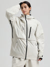 Veste de ski cargo fonctionnelle et résistante Gsou Snow pour femme, idéale pour la montagne et l'hiver.