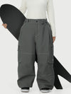 Pantalon de ski cargo utilitaire Wild Soul Crew pour femme – Coupe ample à coutures renforcées