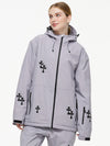 Veste de neige féerique Reine des neiges et flocons de neige pour femme