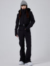 Combinaison de ski intégrale en fausse fourrure Alpine Elegance pour femme