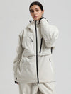 Veste de ski cargo fonctionnelle et résistante Gsou Snow pour femme, idéale pour la montagne et l'hiver.