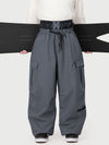 Pantalon de ski cargo utilitaire Techline pour homme, inspiré des vêtements de travail – Coupe ample et décontractée