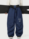 Pantalon de ski cargo utilitaire Camden Punk Rivet Street pour homme – Coupe ample et décontractée