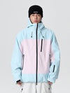Veste de ski ample Searipe rétro à blocs de couleur pour femme