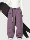 Pantalon de neige cargo utilitaire extensible et résistant Techline pour femme – Coupe ample et décontractée