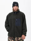 Veste polaire chaude zippée intégrale en fausse fourrure sherpa pour homme, idéale pour la montagne