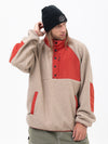 Pull en polaire chaude style sherpa pour homme, idéal pour la montagne