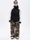 Ensemble veste bomber et pantalon ample pour femme, motif camouflage montagne freestyle