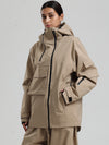 Veste de snowboard cargo hybride Gsou Snow Terrain Flow FlexZip pour femme