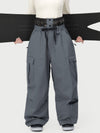 Pantalon de ski cargo utilitaire Techline pour femme, inspiré des vêtements de travail – Coupe ample et décontractée