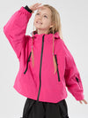 Veste de ski imperméable thermique à capuche oreilles de lapin pour filles