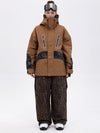 Ensemble de ski Chillform pour femme, camouflage réfléchissant – Veste Glow Trail et pantalon de ski ample