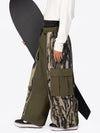 Pantalon de neige extra ample Wild Motion pour homme, à blocs de couleurs réfléchissants.