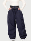 Pantalon de ski cargo utilitaire Techline pour femme, inspiré des vêtements de travail – Coupe ample et décontractée