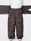 Pantalon de neige ample Nightline Park Rider pour homme, avec bandes réfléchissantes et poches cargo.