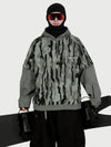 Sweat à capuche de ski freestyle Park Rider pour homme – Modèle 2 en 1 à plusieurs couches avec manches contrastées