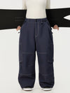 Pantalon de ski cargo utilitaire Wild Soul Crew pour femme – Coupe ample à coutures renforcées