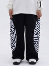 Pantalon de neige cargo réfléchissant à motif swaggy pour femme, toutes saisons