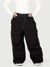 Pantalon de ski cargo utilitaire Wild Soul Crew pour femme – Coupe ample à coutures renforcées