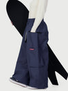 Pantalon de neige cargo utilitaire extensible et résistant Techline pour femme – Coupe ample et décontractée