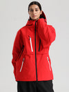 Veste de ski cargo fonctionnelle et résistante Gsou Snow pour femme, idéale pour la montagne et l'hiver.