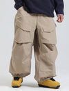 Pantalon de ski ample Gsou Snow Urban Slope KneeFlex pour homme, avec poches cargo.