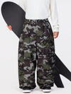 Pantalon de neige ample Nightline Park Rider pour homme, avec bandes réfléchissantes et poches cargo.