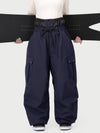Pantalon de ski cargo utilitaire Techline pour femme, inspiré des vêtements de travail – Coupe ample et décontractée