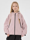 Veste de ski imperméable thermique à capuche oreilles de lapin pour filles