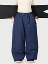 Pantalon de neige cargo utilitaire UrbanCraft pour femme, à double genouillère et empiècements renforcés par rivets