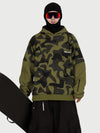 Sweat à capuche de ski freestyle Park Rider pour homme – Modèle 2 en 1 à plusieurs couches avec manches contrastées