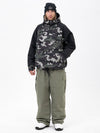 Ensemble veste bomber et pantalon ample pour homme, motif camouflage montagne freestyle