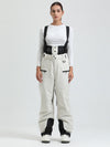Salopette de ski cargo multifonctionnelle Gsou Snow pour femme, résistante et performante.