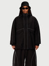 Veste de ski utilitaire réfléchissante UrbanCraft pour homme – Coupe streetwear
