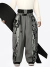 Pantalon de neige extra ample Wild Motion pour homme, à blocs de couleurs réfléchissants.