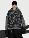 Sweat à capuche de ski freestyle Park Rider pour femme – Modèle 2 en 1 à plusieurs couches avec manches contrastées