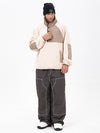 Ensemble pull en polaire sherpa pour homme et pantalon de ski ample style freerider urbain