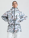 Veste de ski multifonctionnelle Gsou Snow pour femme, résistante et performante.