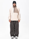 Ensemble pull en polaire sherpa pour homme et pantalon de ski ample style freerider urbain