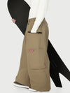 Pantalon de neige cargo utilitaire extensible et résistant Techline pour femme – Coupe ample et décontractée