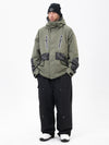 Ensemble de ski Chillform pour homme, camouflage réfléchissant – Veste Glow Trail et pantalon de ski ample