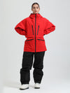Combinaison de ski cargo multifonctionnelle Gsou Snow pour femme, résistante et performante.