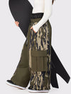 Pantalon de neige extra ample Wild Motion pour femme, à blocs de couleurs réfléchissants.
