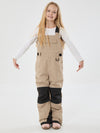 Salopette de ski imperméable et isolante avec genouillères réfléchissantes et protections réfléchissantes pour filles